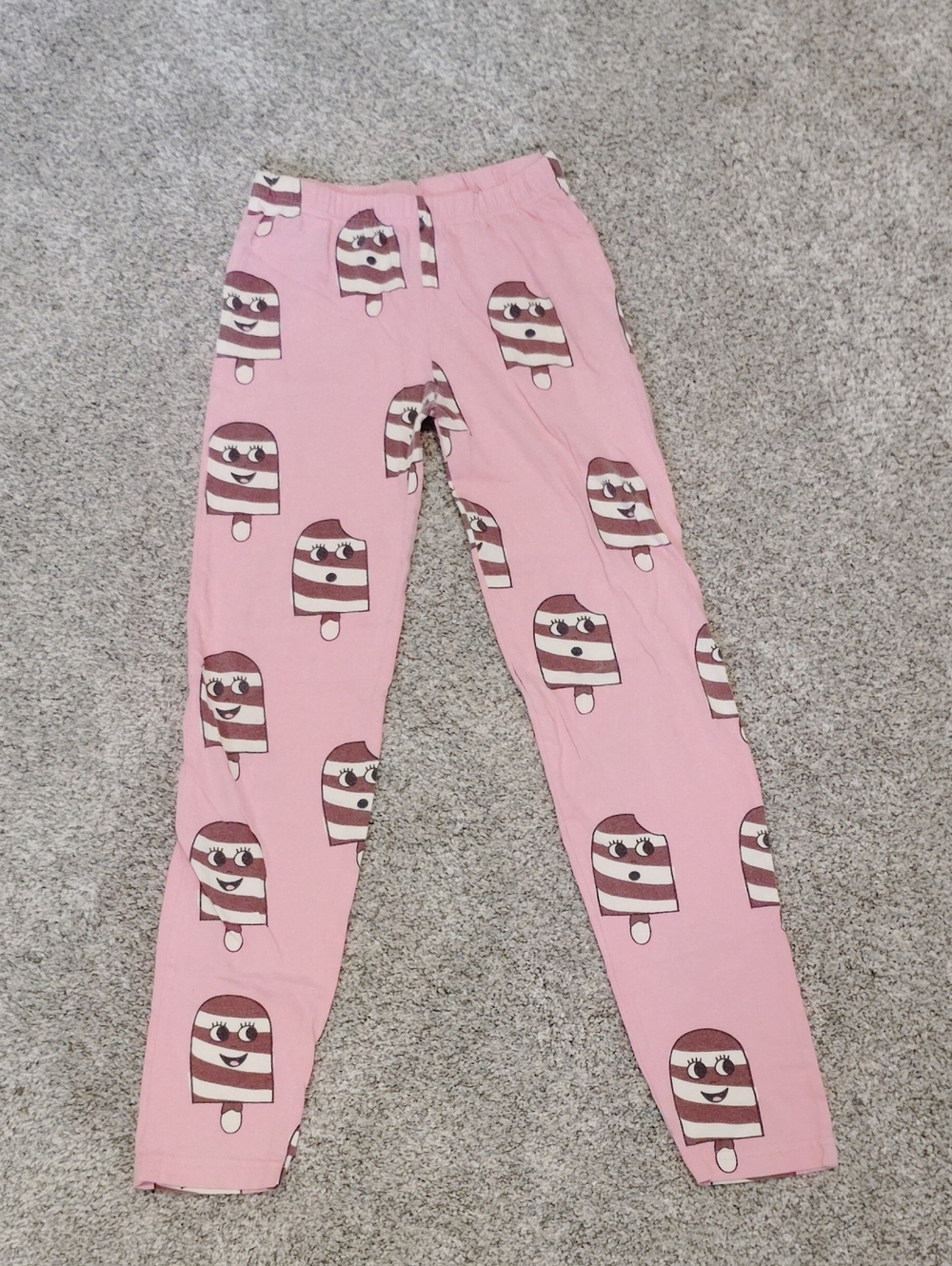 Hugo Loves Tiki Girls Pink Ice Cream Print Leggings